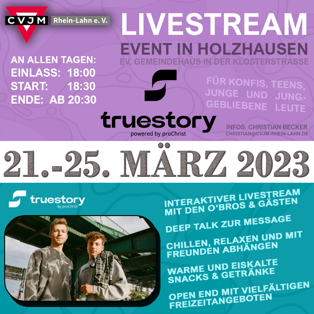 Bild True Story Livestream Holzhausen